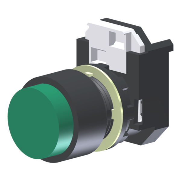 C2XBEV – Pulsador Saliente Verde