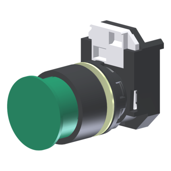 C2XE3V – Pulsador Saliente 29mm Verde