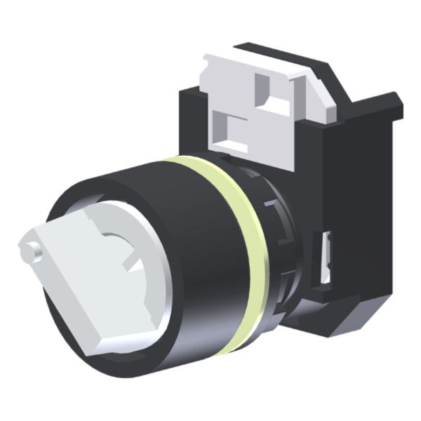 C2XS2XA – Comutador 2 Posições Moldura Redonda p/ Furo 22mm
