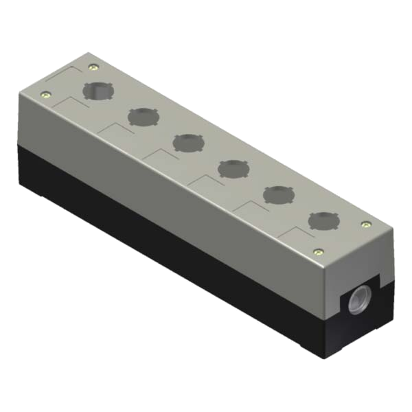 C5QE6 – Botoeira Plástica 4 Furos 22mm