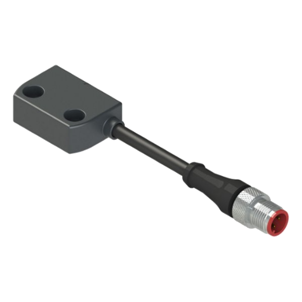 SRAD41AM0.1 – Sensor de Segurança Magnético Codificado 1NA+2NF Saída Direita Cabo…