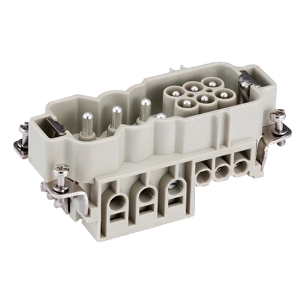 PB6/6M – Male Insert 6 Poles 40A + 6 Poles 16A Screw Terminal