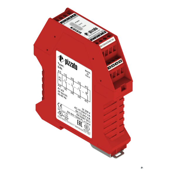 CSAR-06V024 – Módulo Seguridad Cat4 EN954-1 3NA+1NC 24V Borne con Tornillo