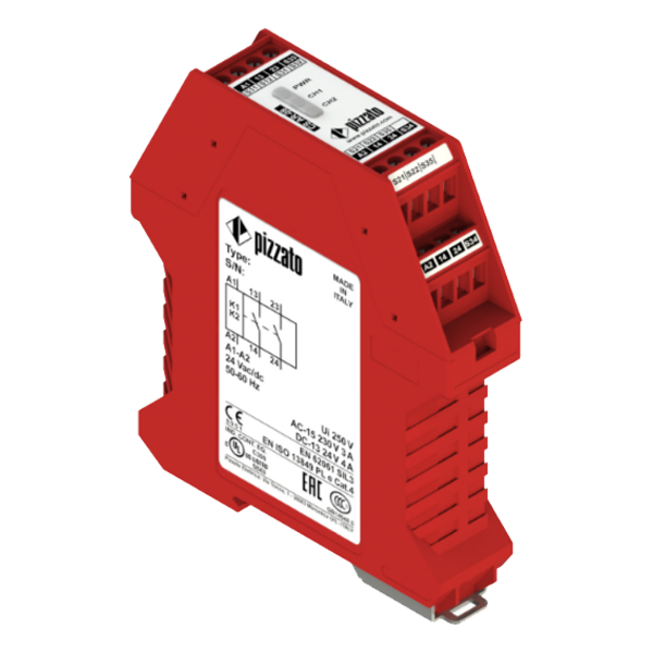 CSAR-08V024 – Módulo Seguridad Cat4 EN954-1 2NA 24V Borne con Tornillo